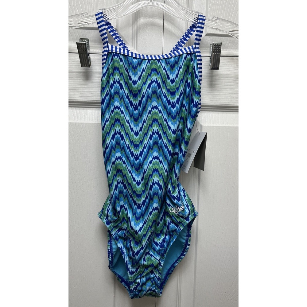 Dolfin Uglies Women's Swimsuit Size 28 Xsmall Or Juniors Blue New